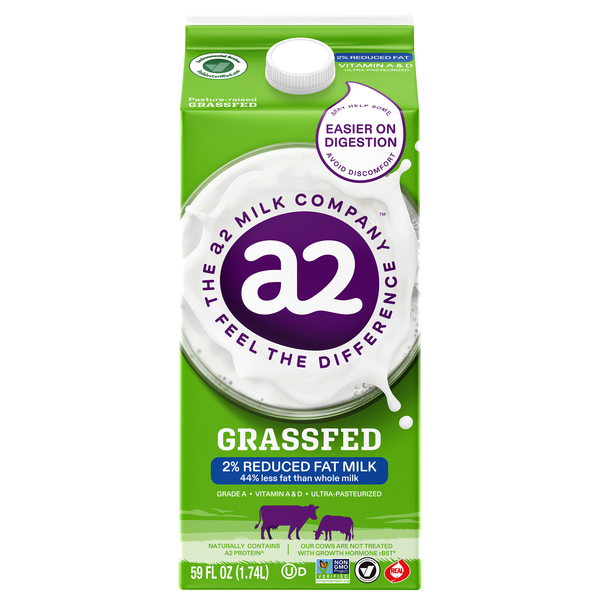 A2 Grass Fed 2% Reduced Fat Milk | Products | Lowes Foods To Go