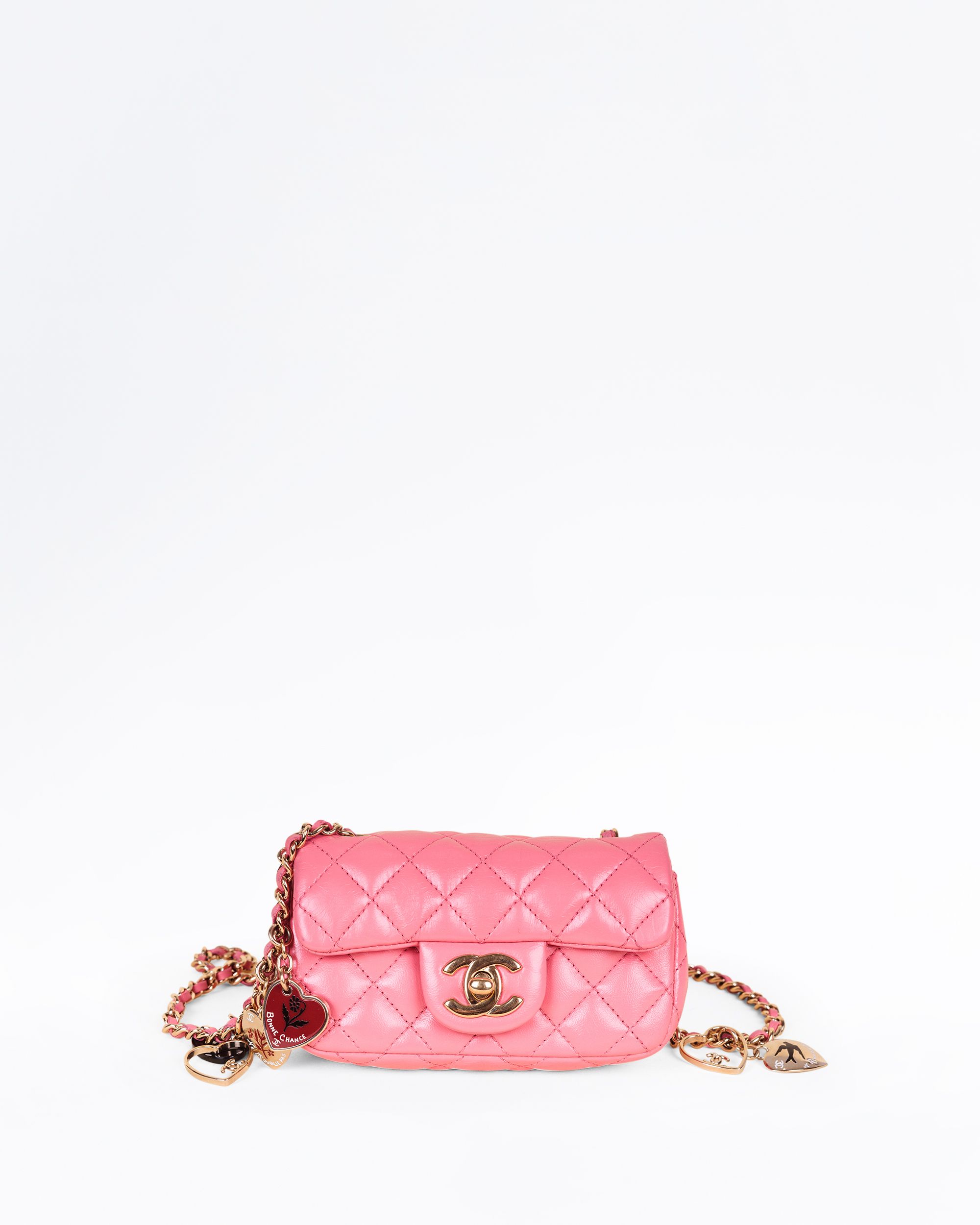 Chanel Lambskin Valentine Charms Extra Mini Flap Bag | Vivrelle