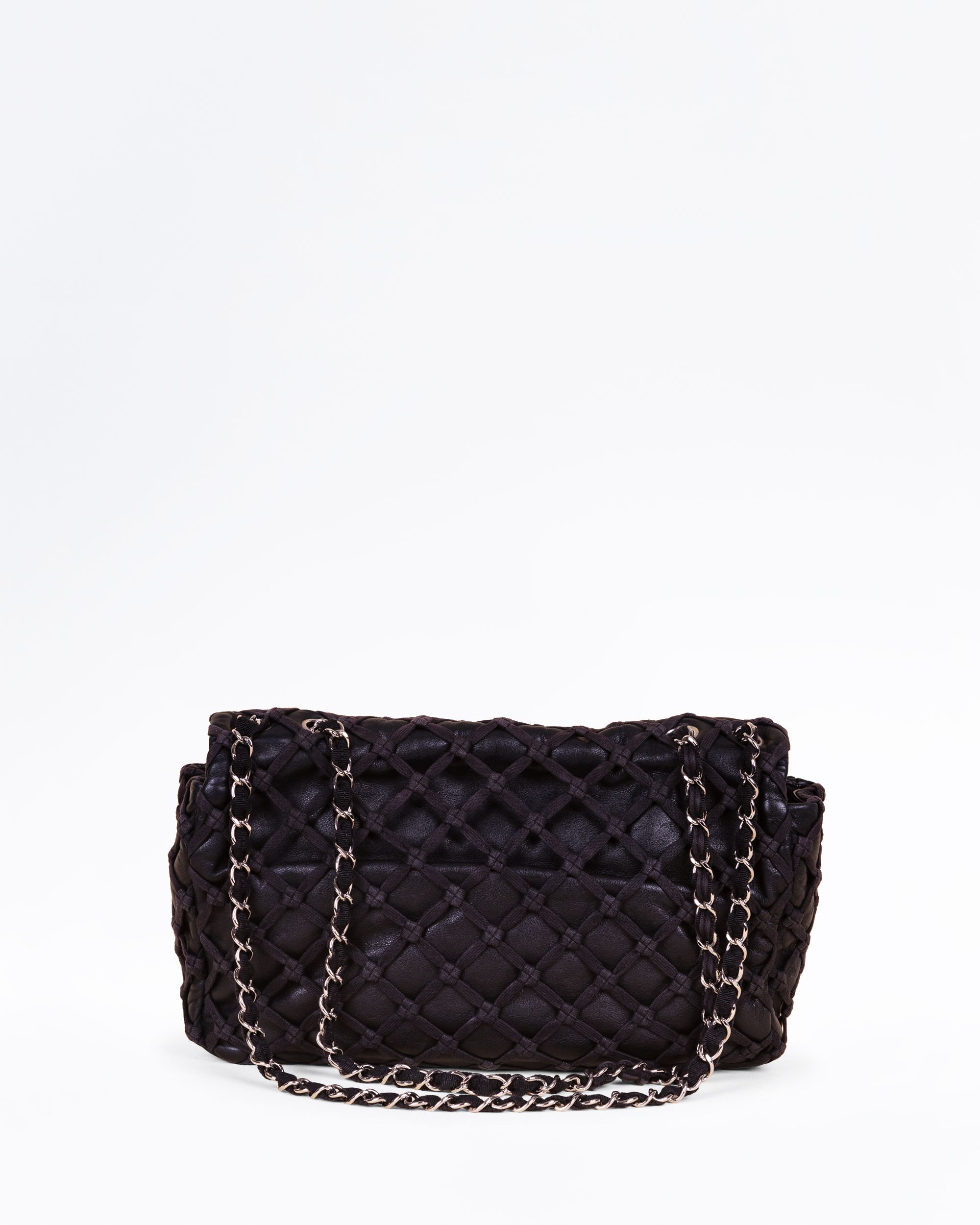 Chanel Lambskin Canebiers Net Large Flap Bag | Vivrelle