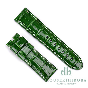 宝石広場オリジナル パネライ用ストラップ クロコダイル 尾錠用