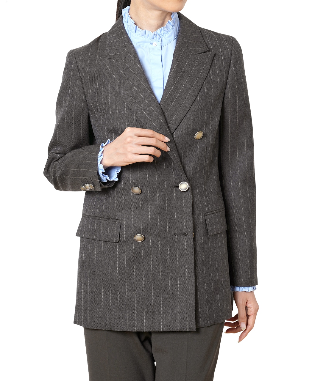 ダブルジャケット(40サイズ ブラウン系): レディース｜メーカーズ