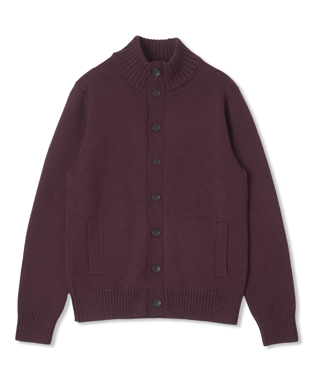 スタンドカラーカーディガン(46 レッド系): メンズ｜メーカーズシャツ