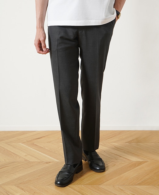 ウールスラックス（ノータック）(44 グレー系): メンズ｜メーカーズ