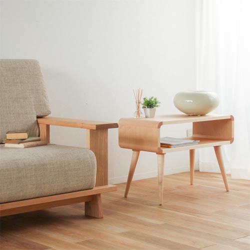 旭川家具 cosine コサイン ラックテーブル 国産家具 無垢 サイド