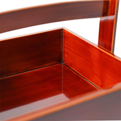 飛騨春慶 福壽漆器店 手提三段重 伝統工芸品 木製 お重箱 | MUKU工房