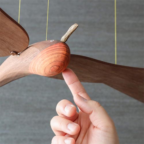 旭川クラフト 早見賢二 Mobile モビール 国産クラフト 木製 オブジェ