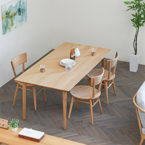 旭川家具 樹工房 フィオーレ ダイニングテーブル 国産家具 無垢