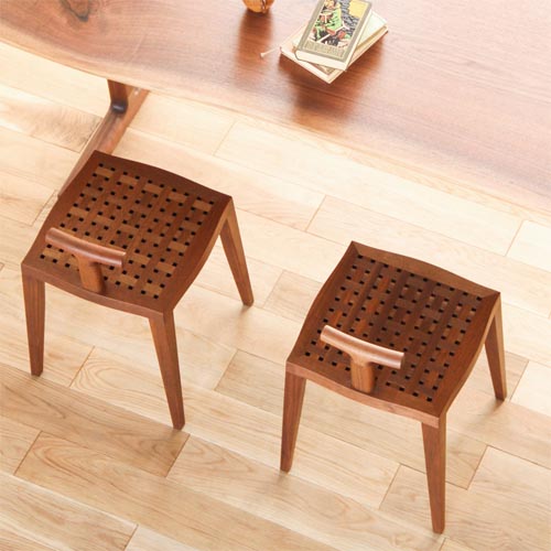 旭川家具 家具工房木魂 ユウキスツール 国産家具 無垢 スツール