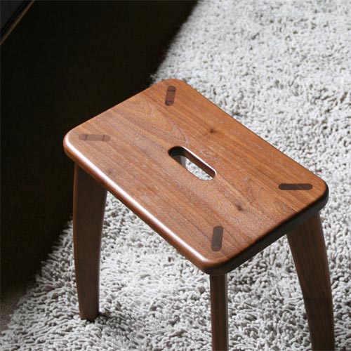 旭川家具 WOW ワオ 角スツール 国産家具 無垢 スツール オーク