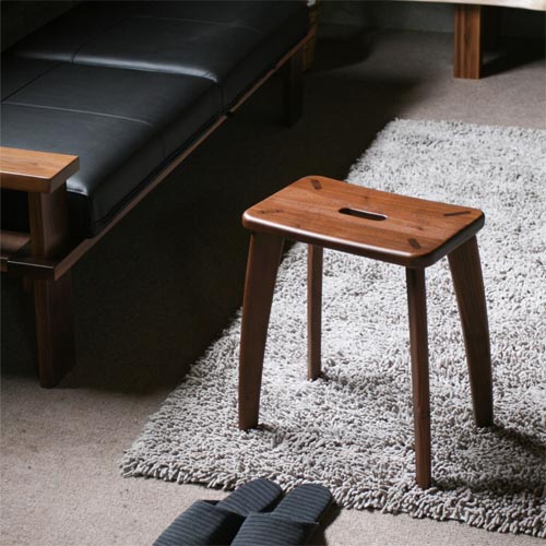 旭川家具 WOW ワオ 角スツール 国産家具 無垢 スツール オーク