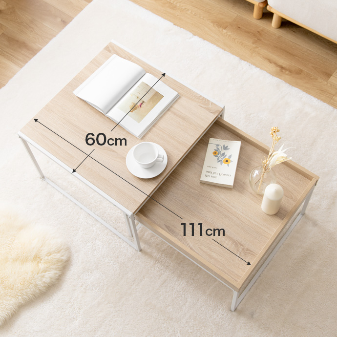 g159017]【2点セット】Planche ネストテーブル 木製テーブル | 家具