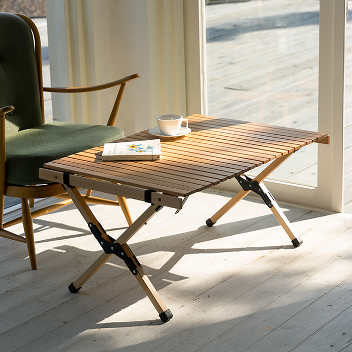 g158003]【幅90cm】DO・350 アウトドア折りたたみウッドテーブル