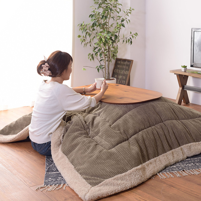 g1001136]【正方形:190cm×190cm】Croft 薄掛けこたつ布団 こたつ布団