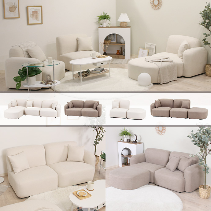 g11643]【単品】Chamill 1人掛けソファ 右肘付きタイプ 1人掛け