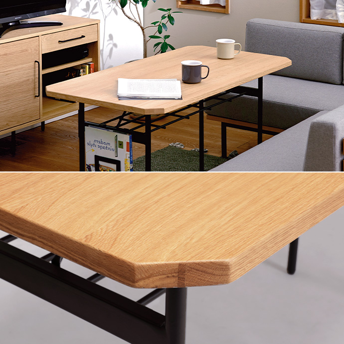 g2763]【幅120cm】Glam 棚付きダイニングテーブル ダイニングテーブル