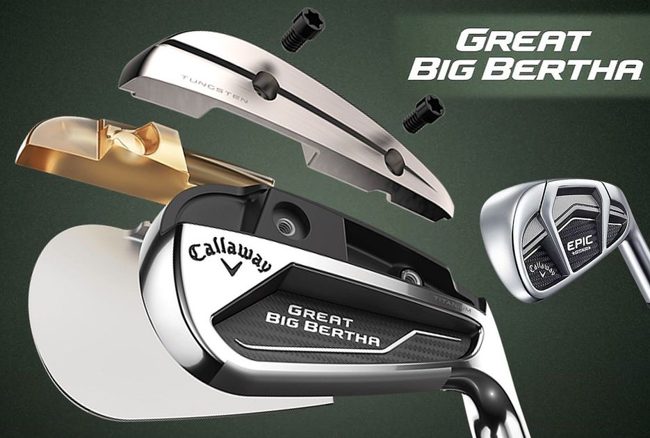 超プレミアムモデル。キャロウェイ『GREAT BIG BERTHA』アイアンを打っ