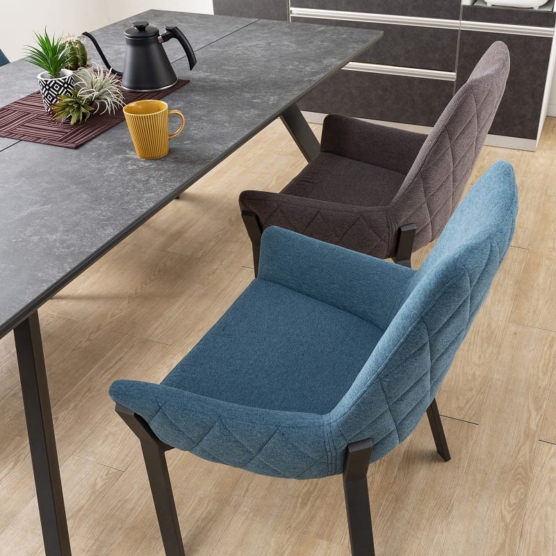 ダイニング5点セット ガリシア 180DT 4本脚 BK（BL／BN