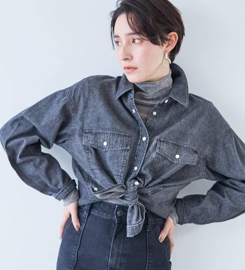 SOMETHING ビッグデニムシャツ|SOMETHING|サムシング