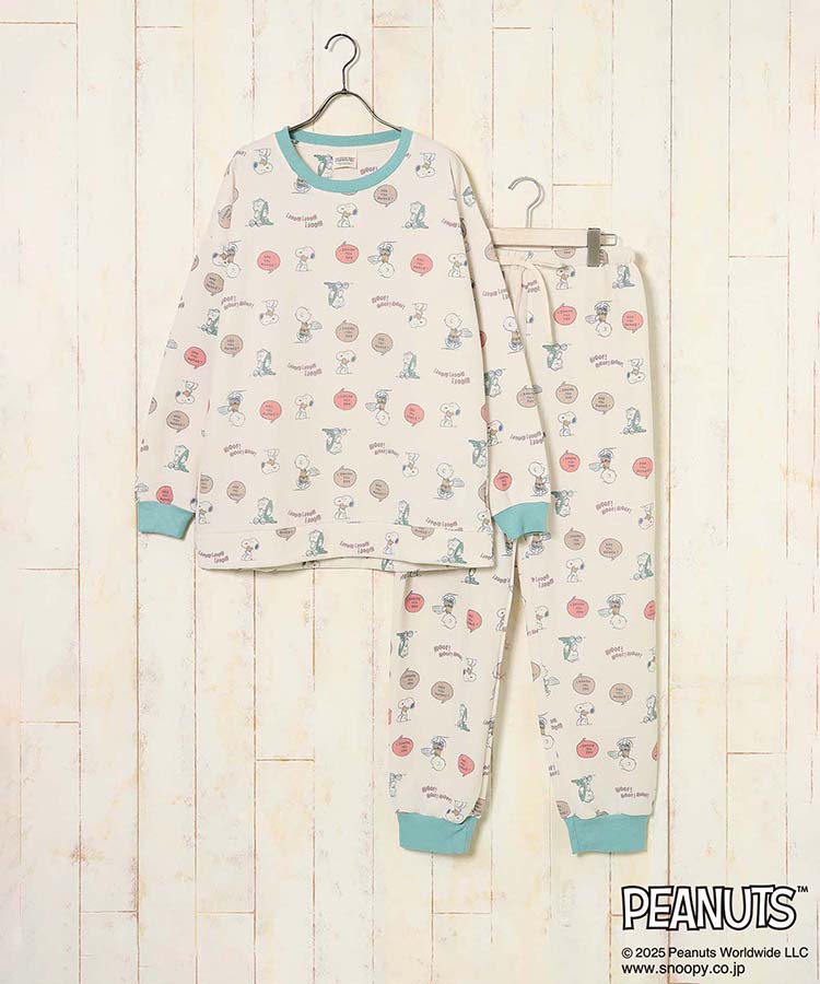 スヌーピーキルティングルームウェア上下セット | Bleu Bleuet（ブルー