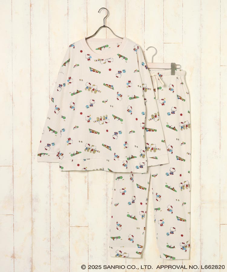 ハローキティワッフルルームウェア上下セット | Bleu Bleuet（ブルー