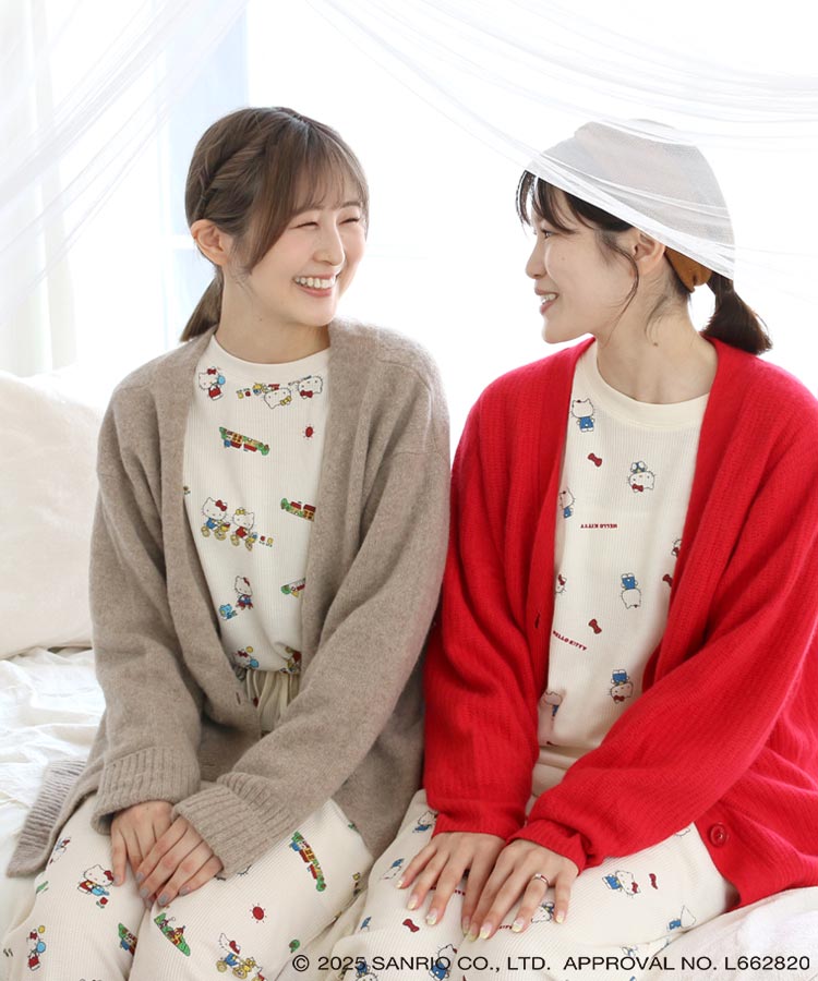 ハローキティワッフルルームウェア上下セット | Bleu Bleuet（ブルー