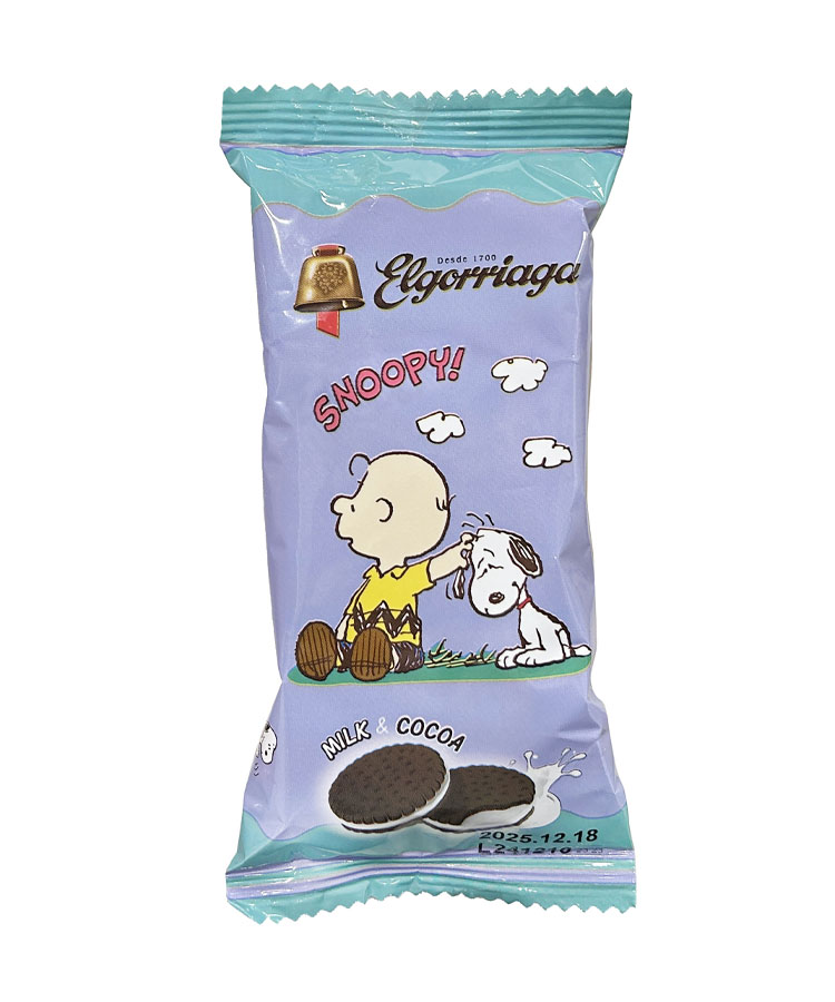 スヌーピー ミルククリームサンドココアビスケット | Bleu Bleuet