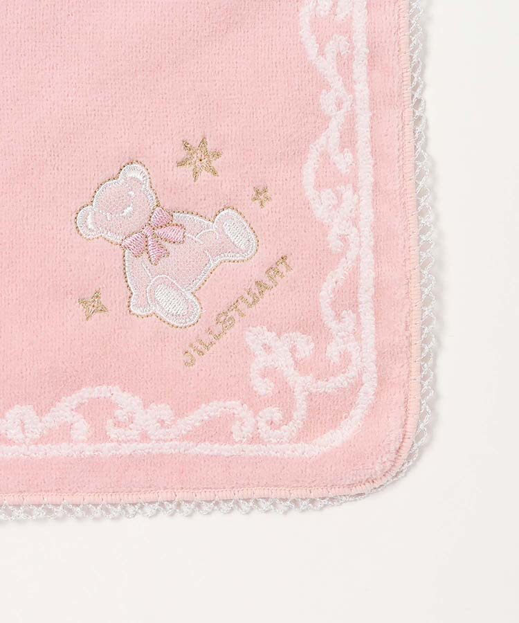 JILL STUARTテディベアレースハンカチ ミニタオル ハンカチ 携帯小物