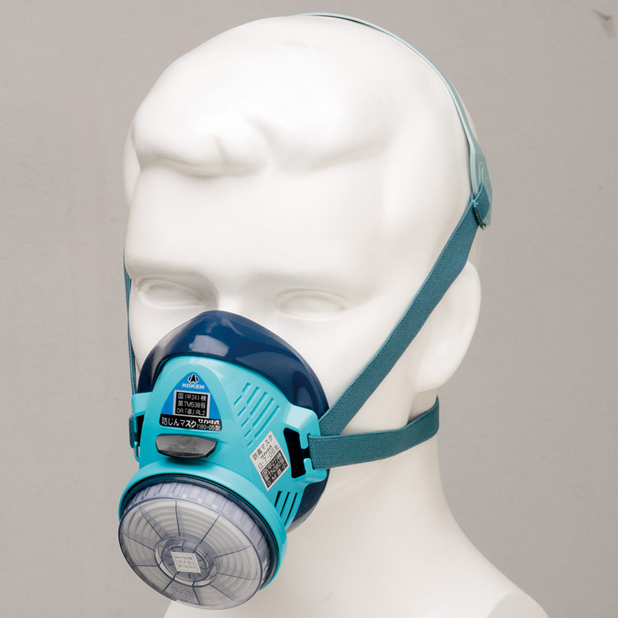 フィルター取替式 防じんマスク 1180 Sサイズ | 【ミドリ安全