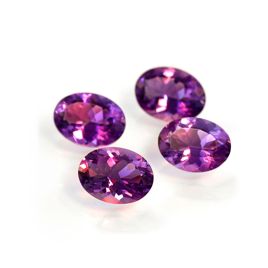 ビズー公式】アメジスト オーバルカット K18(18金) ペンダントトップ