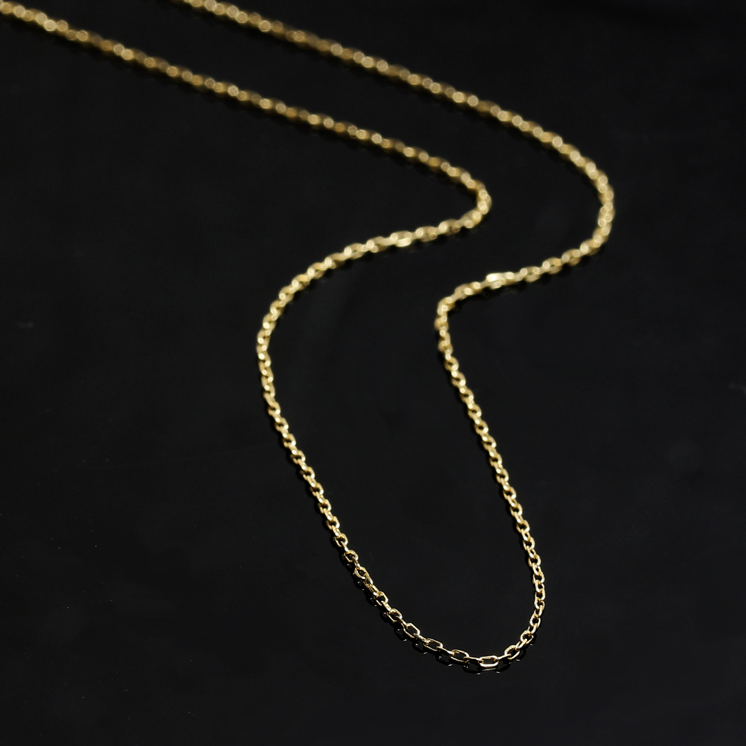 ビズー公式】 ゴールド あずきチェーン 45cm K18 18金ネックレス