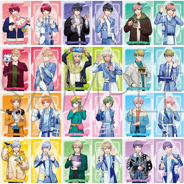 A3! メタルポストカードコレクション 春組&夏組 開花の光彩: キャラ