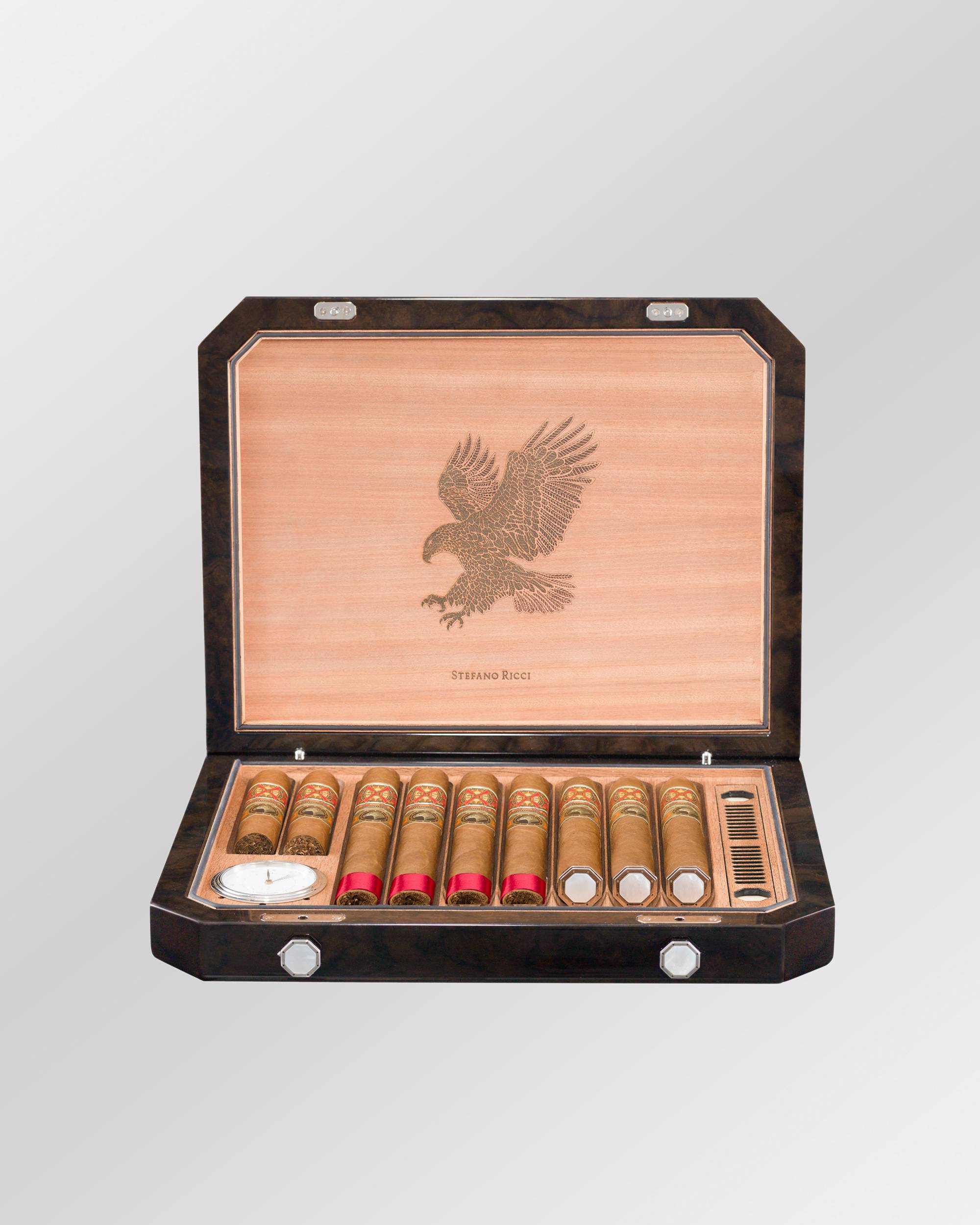 Nine cigar travel humidor | Stefano Ricci