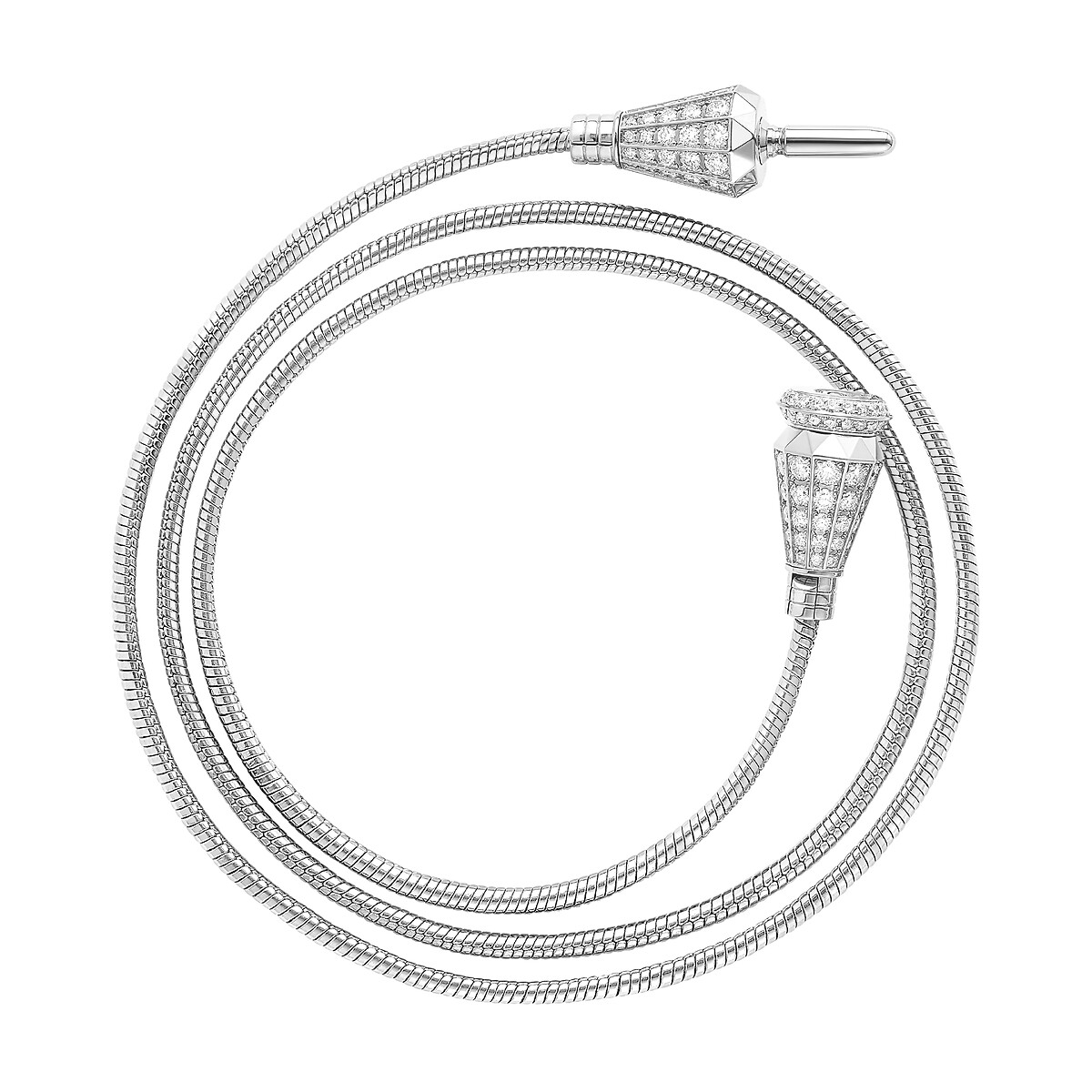 ジャック ドゥ ブシュロン フルパヴェ ダイヤモンド ブレスレット 3