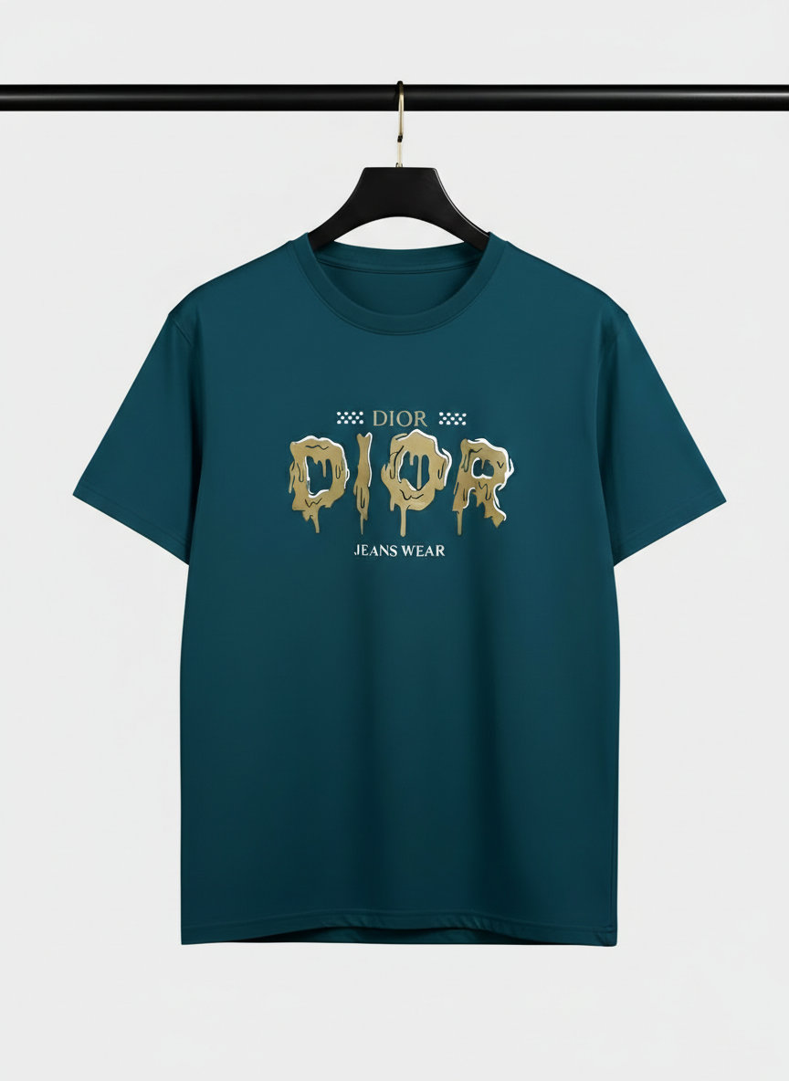 Dior Dark Green Graphic Print T-Shirt – DanishDeal