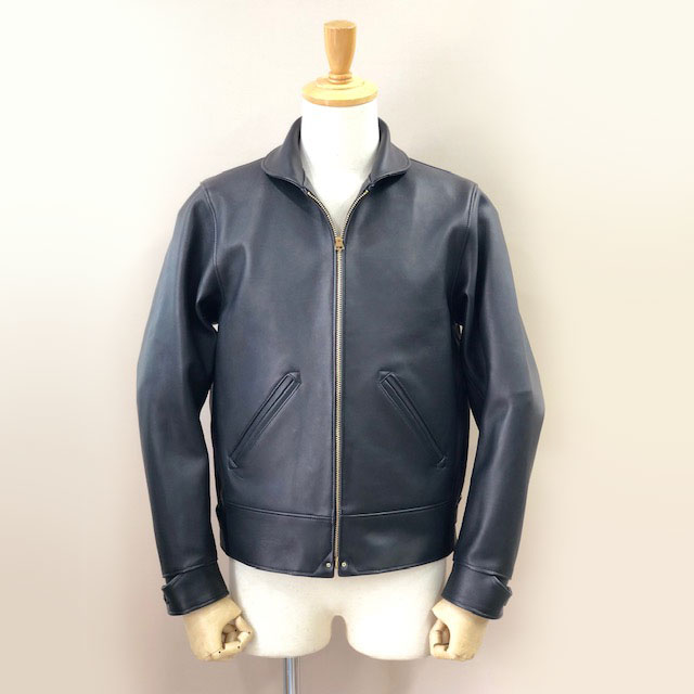 30's Style Cossack Leather Sports Jacket LOT1594 BLACK | dapper's