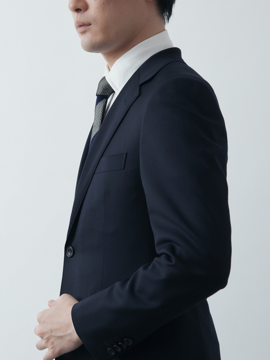 春夏秋] Super 100's カシミヤタッチ&イージーケアスーツ/国産 葛利