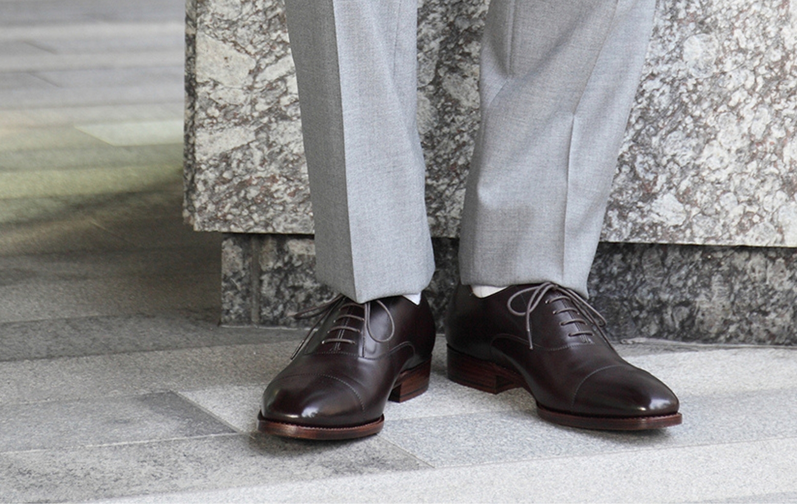 ストレートチップ/2E/レザーソール/ダークブラウン | Factelier