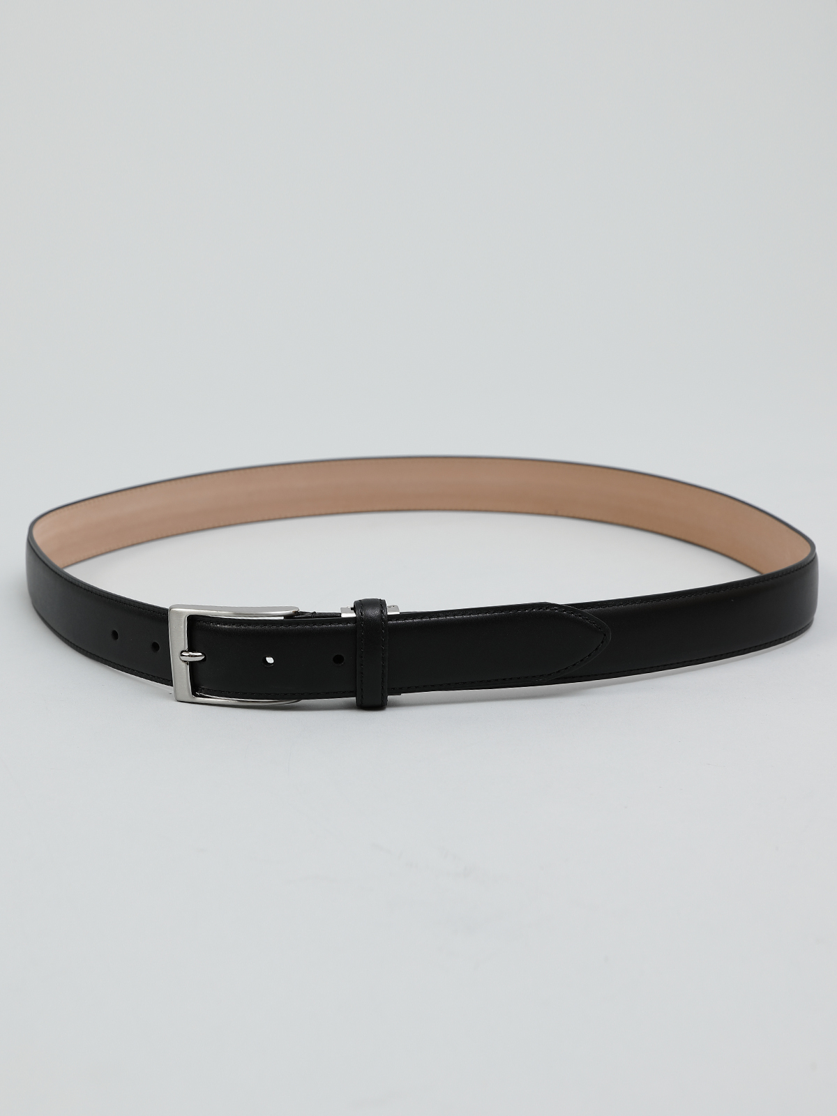 スムース レザーカーブベルト/ブラック | Factelier (ファクトリエ)