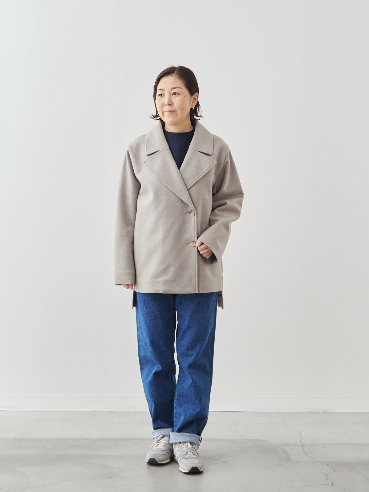 ソフトテーラー・ウールコート/ネイビー | Factelier (ファクトリエ)