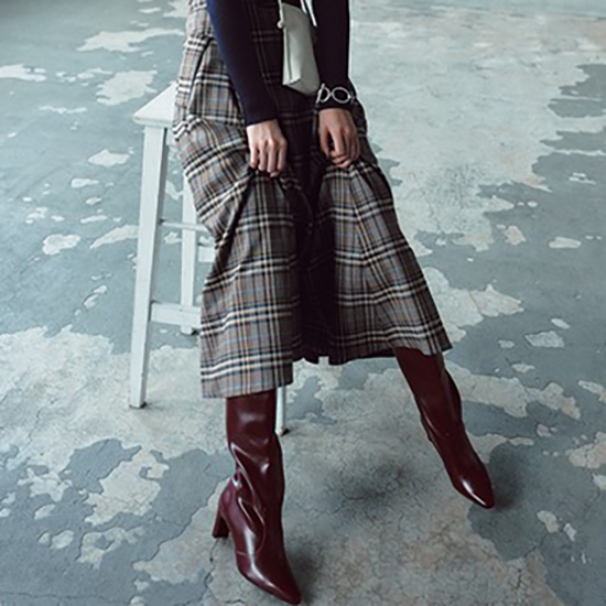 mamian]スクエアトゥ ロングブーツ | KOBUNSHA SELECT SHOP | [mamian