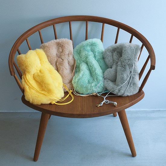 優待価格[CLOUDY]エコファー ドローストリングバッグ | KOBUNSHA