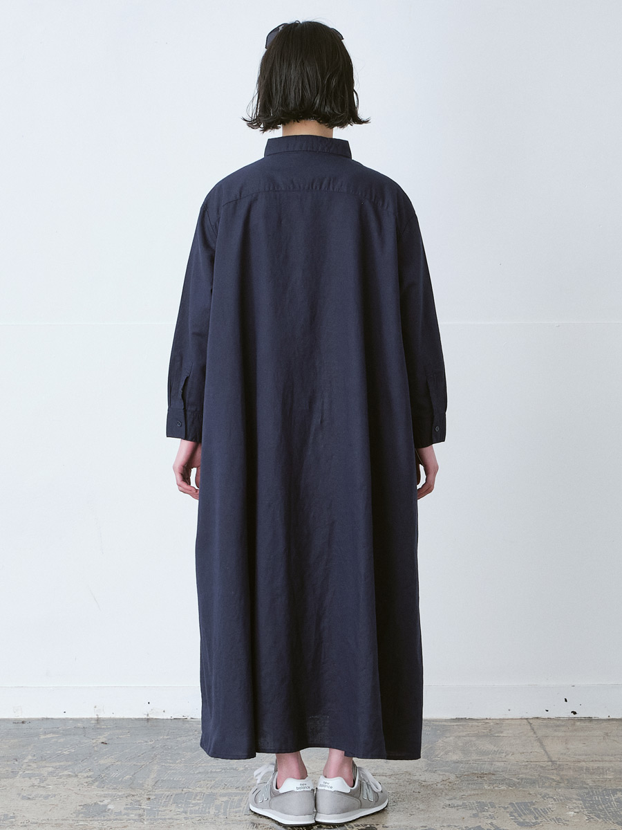 シャツワンピース 綿麻オックス | OPナガソデ | 【公式】D*g*y ONLINE