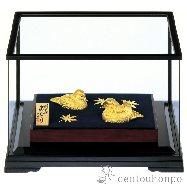 送料無料】 純金 おしどり B 60g / 光則（金工芸） 高級 コレクション