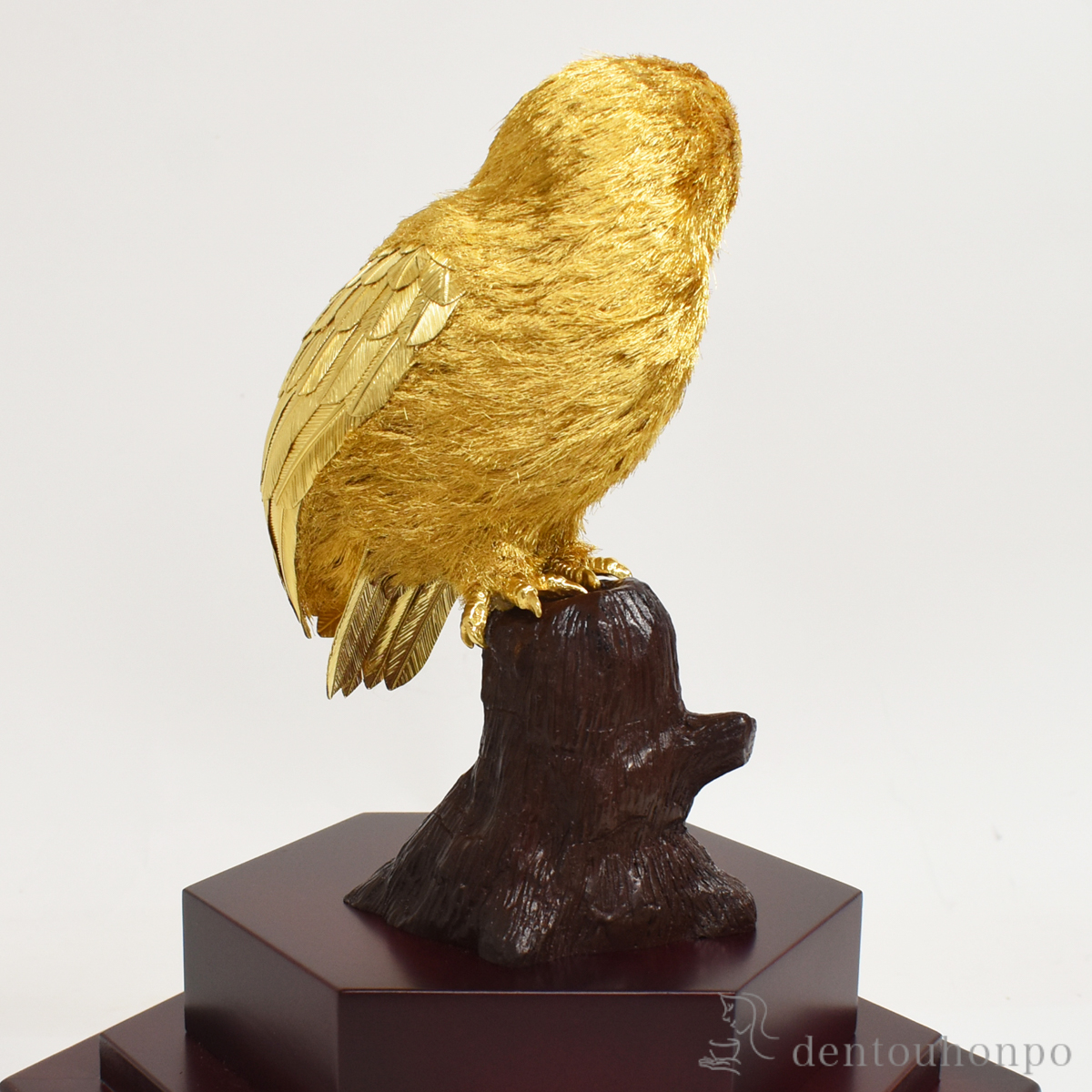 送料無料】 純金 フクロウ C 250g / 光則（金工芸） 高級 コレクション