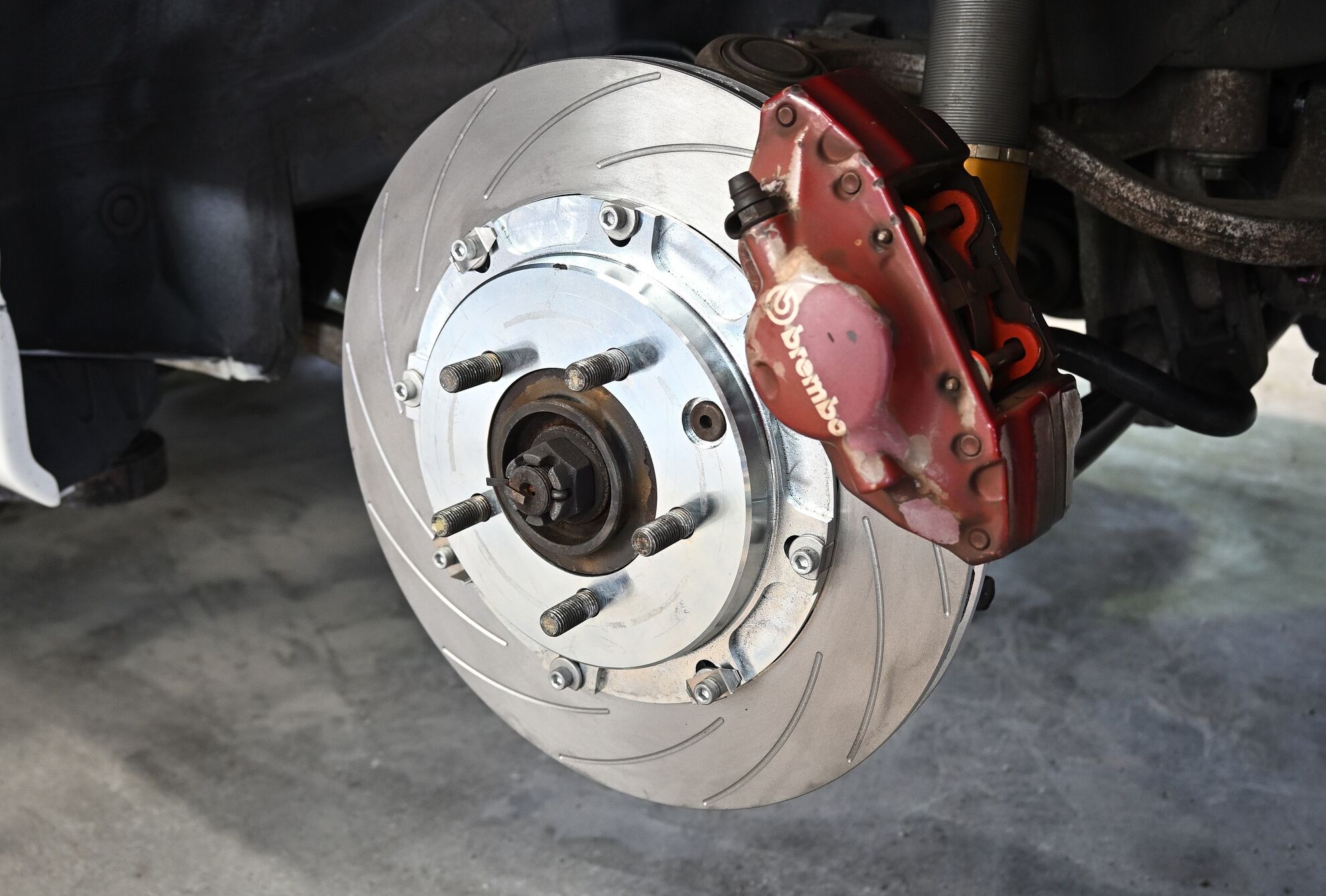 CT9A ランエボ9にガーランド リアビックローターキットを装着しました