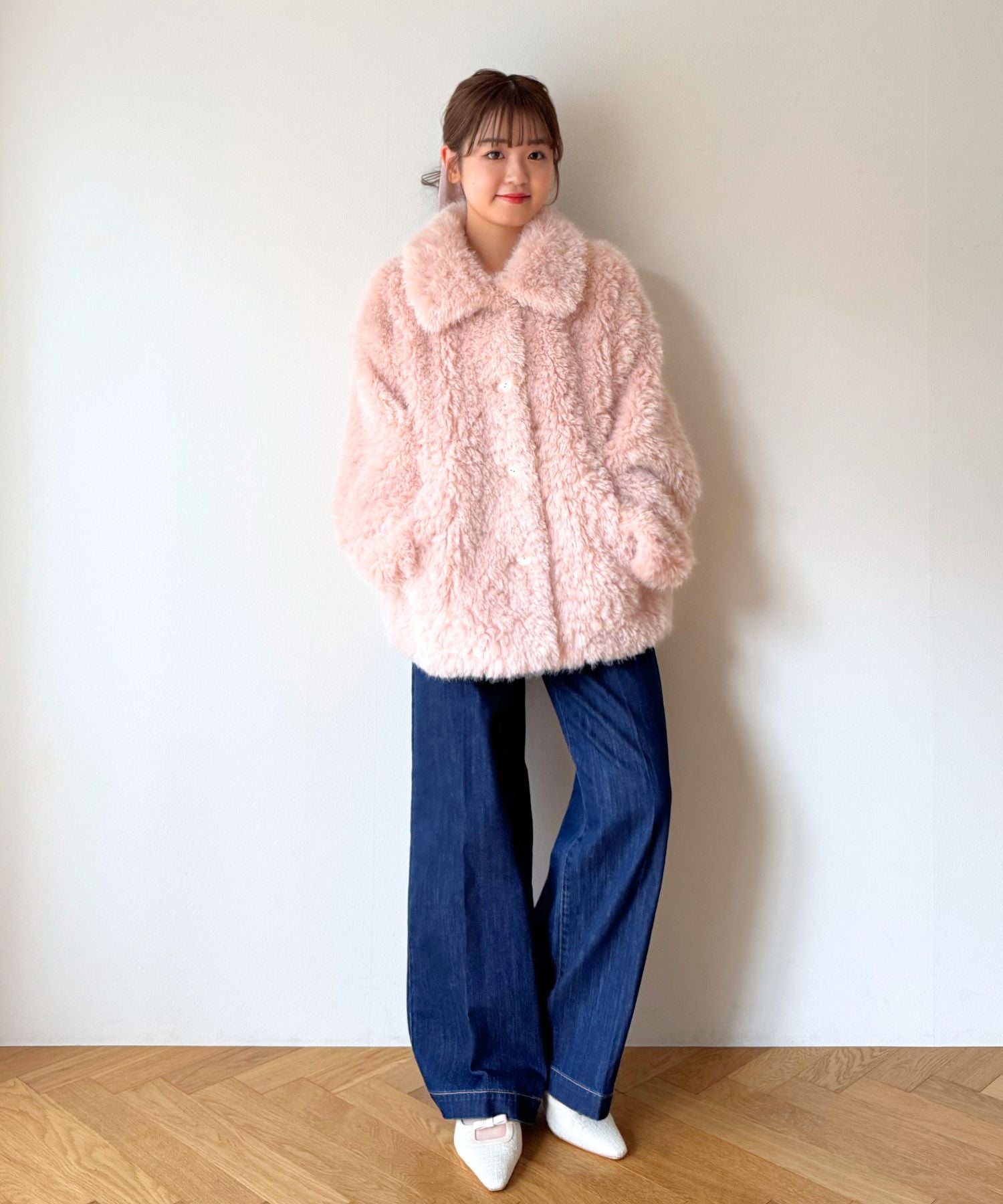 Variation ステンカラーエコファーコート