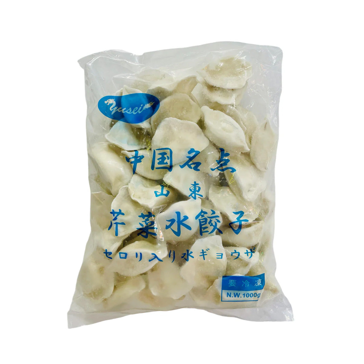 Frozen 山東 セロリ水餃子 1kg Chinese Dumpling with Celery｜中国