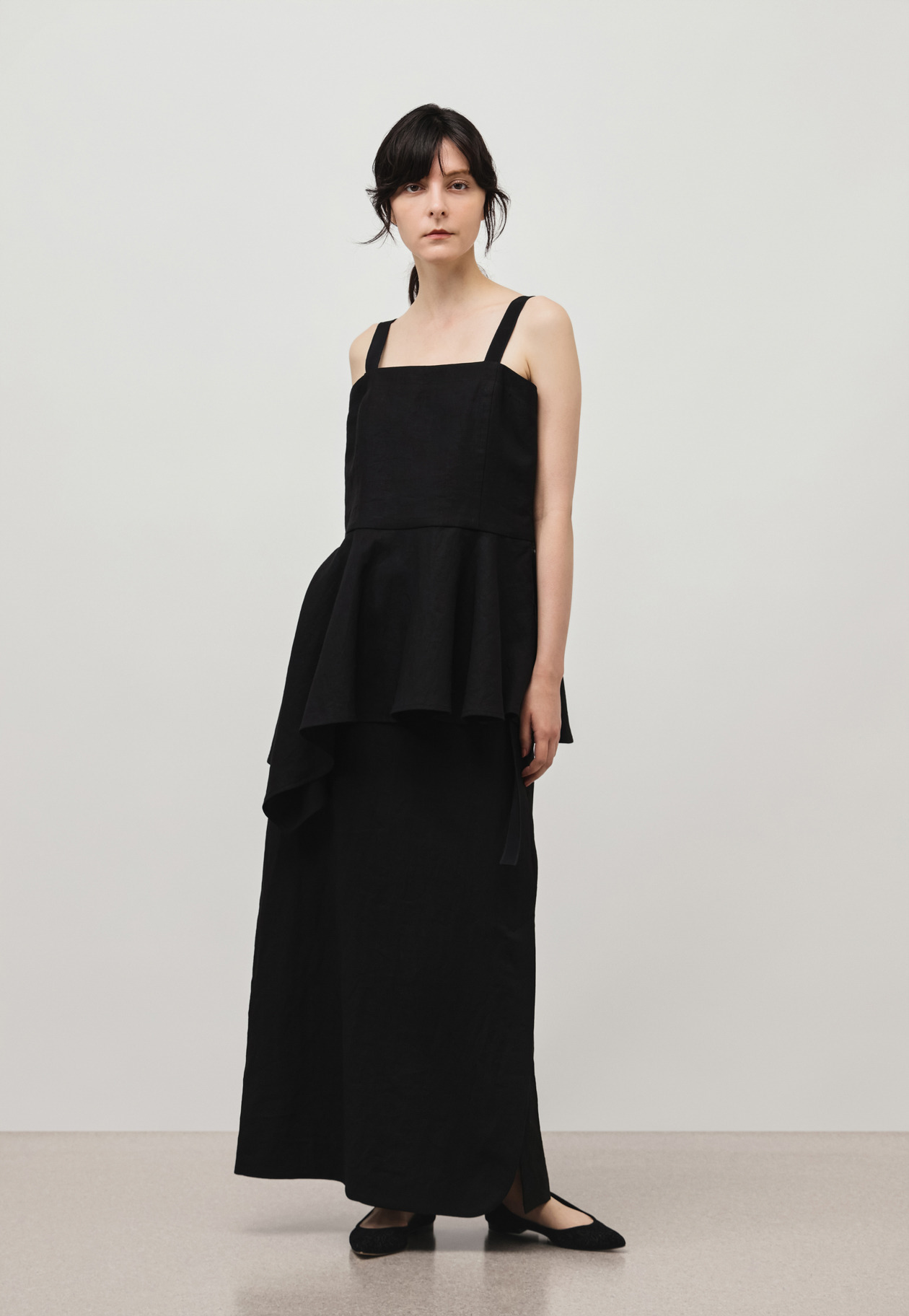 WASHER LINEN BUSTIER / ワッシャーリネンビスチェ｜DÉPAREILLÉ