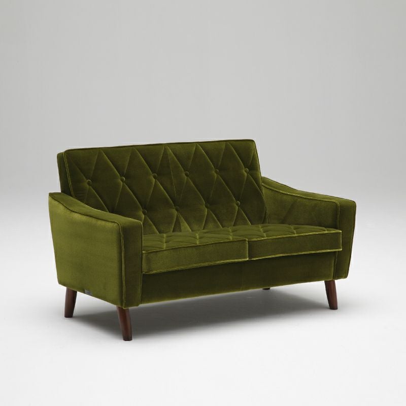 カリモク60 ロビーチェア 2シーター モケットグリーン［U36212QS