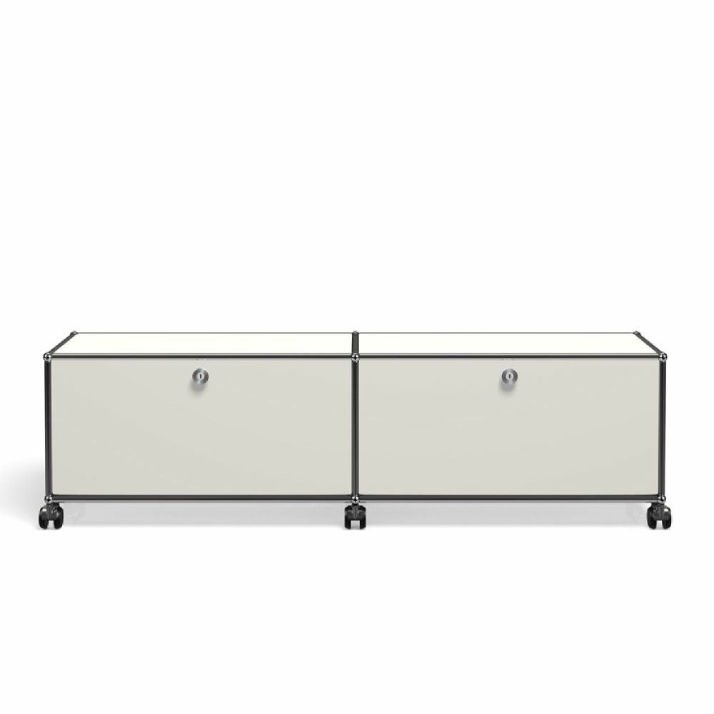 USMハラー テレビボード（ドロップダウンドア×2/キャスター付き